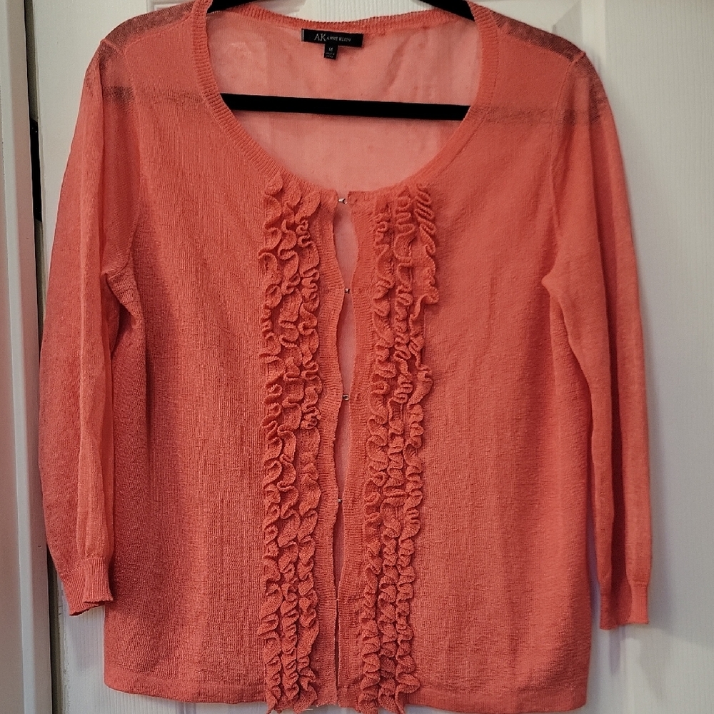Anne Klein Coral Knit Sweater